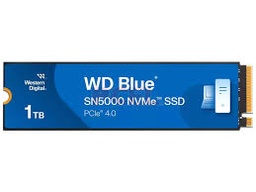 [dim-WDS100T4B0E-00CNZ0,718037894843-1] Unidad De Estado Solido Ssd Interno Wd Blue Sn5000 1tb M.2 2280 Nvme Pcie Gen4 X4 Lect.5150mbs (pue)