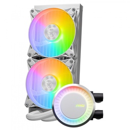 [MAG CORELIQUID E240 WHITE-1] Disipador De Enfriamiento Liquido Ms Mag Coreliquid E240 / Black / 240mm / Intel ,1700, 1851 / Amd