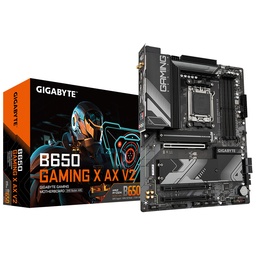 [dim-B650 GAMING X AX V2-1] Tarjeta Madre Gigabyte B650 Gaming X Ax V2 / Socket Amd Am5 / Ddr5 8000 Mt/s / Dp / Hdmi / Wifi 6 /