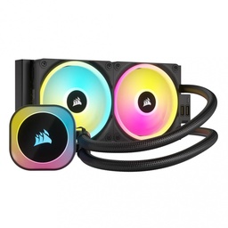 [CW-9061001-WW-1] Corsair iCUE Link H100i RGB AIO Enfriamiento Líquido para CPU, 2x 120mm, hasta 2400RPM, Negro