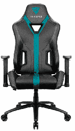 [Dim-30436] SILLA PARA GAMING THUNDER X3 YC3 NEGRO/CYAN 150KG CUERO SINTETICO