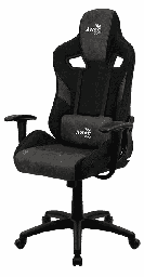 [Dim-30437] SILLA PARA GAMING AEROCOOL COUNT IRON BLACK 125KG RECLINABLE TELA/AEROSUEDE