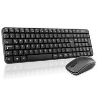 [GT4000BB] Combo Teclado Multimedia Y Mouse Optico Ghia / Gt4000bb / Inalambrico / Receptor Usb / Negro