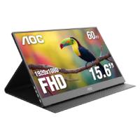 [16T20,4044978596376] Monitor Portatil Led Aoc 16t20 / Color Negro / Panel Ips 15.6 / Usb-c / Aspecto 16:9 / T.d.respuesta