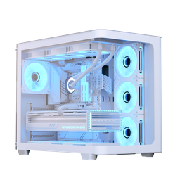 [4711530960509] Gab Aerocool P500c-g White Cristal Temp Atx