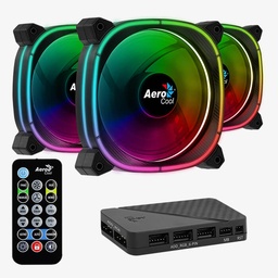 [4710562750164] Kit 3 Ventilador Aerocool 12cm Astro 12 Pro Argb