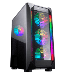 [Dim-mx410-g-rgb] GABINETE PARA GAMING COUGAR MX410-G-RGB CRISTAL TEMPLADO