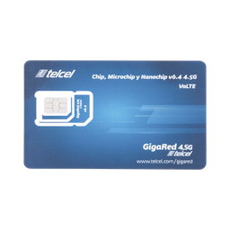 [SIM10GBTELCEL] Sim Dimercom 10 Gb Mensual Para Dispositivos Móviles 3g/4g (telcel) 1 Año De Servicio (solo Datos)