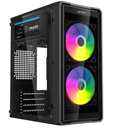 [AC-943789] Gabinete Acteck Doom Ultra Crystal Gi750c / Mini Torre / Paneles De Cristal Templado / Fuente De