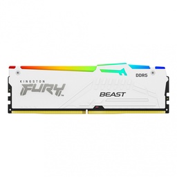 [p-KF556C40BWAK2-64] KINGSTON DDR5 64GB 5600MT/s FURY BEAST WHITE RGB XMP KIT(Kit of 2) KF556C40BWAK2-64