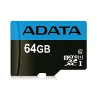 [AUSDX64GUICL10A1-RA1] Memoria Adata Micro Sdxc/sdhc 64gb Uhs-i 100mb/25mb Clase 10 V10 A1 C/adaptador