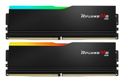 [ar-F5-6000J3636F16GX2-RM5RK] MEMORIA RAM DIMM GSKILL RIPJAWS M5 RGB 2X16GB  DDR5 6000MTS CL36 NEGRO F5 6000J3636F16GX2 RM5RK
