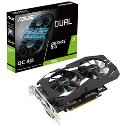 [DUAL-GTX1650-4GD6-P-V2] Tarjeta De Video Asus Nvidia Gtx1650 /pcie X16 3.0 /4gb Gddr6 /hdmi /dp /dvi /estandar /gama Media