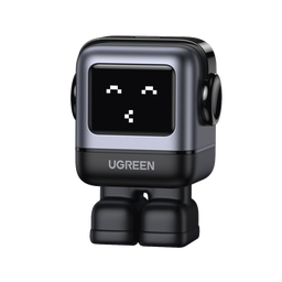 [15550] Cargador Mini Ganrobot 30w Serie Uno | 1 Usb-c De Carga Rápida | Tecnología Gan Ii | Multiprotocolo Pd/qc/scp/fca | Carga Inteligente | Pantalla Led | Zapato Magnético Extraíble | Thermal Guard | Color Negro.