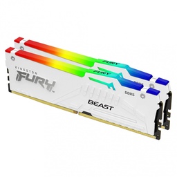 [p-KF560C36BWE2AK2-32] KINGSTON DDR5 32GB 6000MT/s DIMM FURY BEAST WHITE RGB EXPO KIT (2x16)  KF560C36BWE2AK2-32