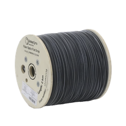 [LPDROPA21C/2KM] Carrete De 2 Kilómetros De Fibra Óptica Drop Plana, Interior/exterior G.657a2 Monomodo De 1 Hilo (unifibra), Dieléctrica, Forro Negro, Compatible Con Conectores Fasc, Fascup, Fasclc