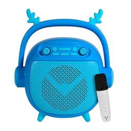 [BSP-205-BL] Bocina Vorago Bt/msd/usb/3.5 Mm MicrÓfono Con Modos De Voz Azul (bsp-205-bl)