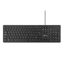 [GGK-ESMWR-01] Teclado Slim Getttech Negro EspaÑol Usb Con Reposamanos (ggk-esmwr-01)