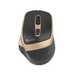 [GGM-STDBW-01-GD] Mouse Getttech Inalambrico Silencioso Ergonomico Negro Y Dorado 6 Botones 1600 Dpi 2.4g+bt Ggm-stdbw-01-gd