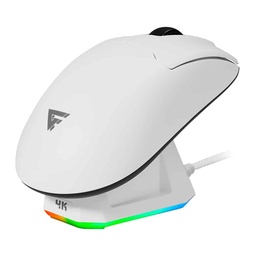 [MOW800-WH] Mouse Game Factor Inal. Wireless 2.4g+bt, Pixart 3395, 26k Dpi, 4k Hz Base Rgb 56g (mow800-wh)