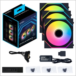 [12SLIN1W3B.00] Kit 3 Ventiladores Lian Li Sl Infinty Black Rgb Wireless 120mm