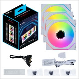 [12SLIN1W3W.00] Kit 3 Ventiladores Lian Li Sl Infinty White Rgb Wireless 120mm