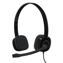 [097855112866-L] Diadema  Logitech H151 Stereo C/microfono 3.5mm (981-000587)