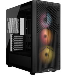 [ar-CC-9011346-WW] GABINETE CORSAIR 3200D RS ARGB SMOKE 3FAN RS120 ARGB SEMI TORRE CC 9011346 WW