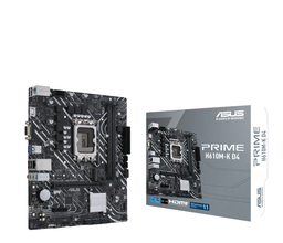 [p-PRIME H610M-K D4] ASUS MB H610 INTEL LGA1700 14th 2 DDR4 3200 D-SUB HDMI M.2 USB TYPE A PRIME H610M-K D4