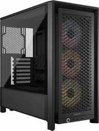 [ar-CC-9011296-WW] GABINETE CORSAIR PC 4000D RSARGB 1USB 3.2GEN2 TIPO C 2USB3.2 GEN1 TIPO A NEGRO MID CC 9011296 WW