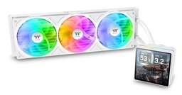[UNC CL-W476-PL12SW-A CPUFANTTTH360ULTW476] Enfriamiento Liquido Thermaltake Th360 V3 Ultra 3 Ventiladores120mm Blanco Argb Pantalla 3.95 Pulgadas