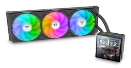 [UNC CL-W474-PL12SW-A CPUFANTTTH360ULTW474] Enfriamiento Liquido Thermaltake Th360 V3 Ultra 3 Ventiladores120mm Negro Argb Pantalla 3.95 Pulgadas