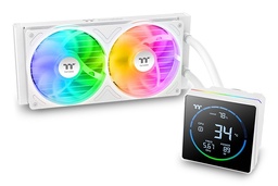 [UNC CL-W471-PL12SW-A CPUFANTTTH240-SW471] Enfriamiento Liquido Thermaltake Th240-s V3 2 Ventiladores120mm Blanco Argb Pantalla 3.95 Pulgadas