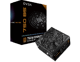 [Dim-220-B5-0750-V1] Fuente de Poder EVGA 750 B5 80 PLUS Bronze, 24-pines ATX, 135mm, 750W