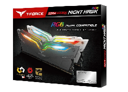 [Dim-TF14D416G3600HC18JDC01] Memoria   Ram Teamgroup Team T-force Night Hawk RGB Gen 2.0 16gb (2 X 8gb) 288-pin Pc Ram DDR4 3600 Tf14d416g3600hc18jdc01 Negro