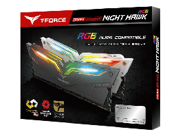 [Dim-TF15D416G3600HC18JDC01] Memoria   Ram Teamgroup Team T-force Night Hawk RGB Gen 2.0 16gb (2 X 8gb) 288-pin Pc Ram DDR4 3600 Tf15d416g3600hc18jdc01 Blanco