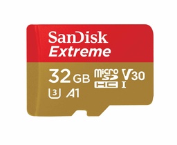 MEMORIA SANDISK MICRO SDHC EXTREME 32GB A1 C/A (SDSQXAF-032G-GN6AA)