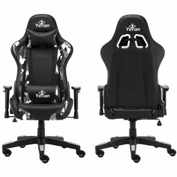 [Dim-31155] SILLA GAMING YEYIAN YFRS-051820 RYUJI SNOW CAMO,POL/NYL, SOPORTA150KG