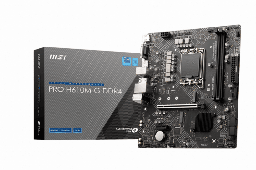 [824142278789-M] Tarjeta Madre Msi Pro H610m-g Ddr4 M.2 Pcie 4.0 12th 1700 Matx Hdmi