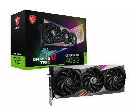 [Dim-RTX4090-TRIO] TARJETA DE VIDEO NVIDIA GEFORCE MSI RTX 4090 GAMING TRIO 24GB GDDR6X