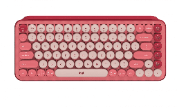 [097855171955-L] Teclado                                               Logitech Pop Keys Mecanico Inalam. Coral Rose (920-010715)