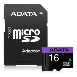 [4713435794043-A] Memoria Micro Sdhc Adata 16gb Uhs-i U1 C/adapt (ausdh16guicl10-ra1)