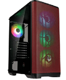 [Dim-BFC-NSE-300-KKGSR-RP-4A] GABINETE BITFENIX NOVA MESH SE TG ARGB NEGRO/ROJO CRISTAL TEMPLADO ((BFC-NSE-300-KKGSR-RP-4A)