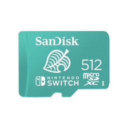 [619659184650-S] Memoria                                                                                                                                                                                                                                                                                                                          Sandisk Micro Sdxc Nintendo Switch 512gb (sdsqxao-512g-gnczn)