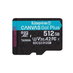 [740617301328-K] Memoria Kingston Micro Sdxc Canvas Go Plus 170r A2 U3 V30 (sdcg3/512gb)