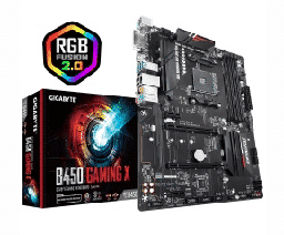 [Dim-B450-GAMING-X] Tarjeta     Madre Gigabyte B450 Gaming X AM4 Ryzen