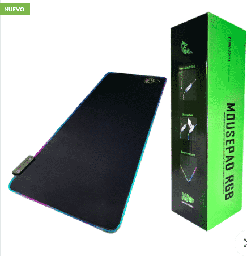 [Dim-MP-100RGB] MOUSE PAD PARA GAMING RAIJU BASE REPELENTE DE AGUA USB1.8M 300X800MM 7 COLORES CONFIGURABLES MP-100RGB