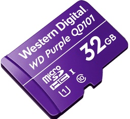 [718037874890-W] Memoria                                                                                  Wd Purple Micro Sdhc 32gb Cl10 U1 Qd101 (wdd032g1p0c)