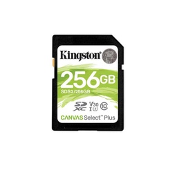[740617298123-K] Memoria Sd Kingston Sdxc Canvas Select 100r Cl10 Uhs-i V30 (sds2/256gb