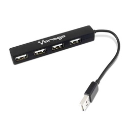 [7502266671770-V] Concentrador Vorago De 4 Puertos Slim Hu-100 Vorago